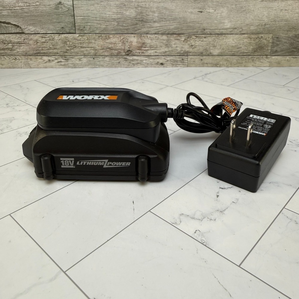 Worx 18V Lithium-Ion Battery WA3512.1 w/ Charger WA3732